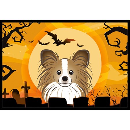 Jensendistributionservices Halloween Papillon Indoor & Outdoor Mat, 18 x 27 in. MI2556798